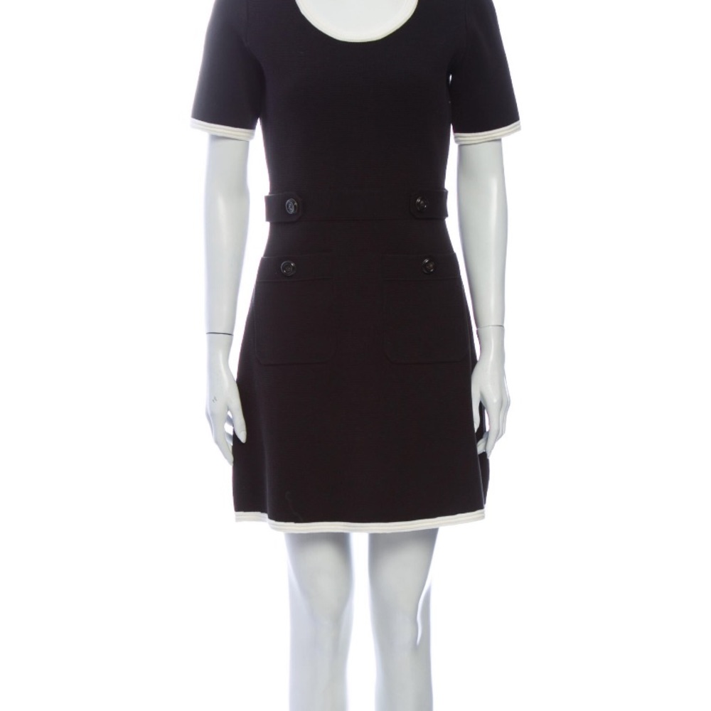 scoop neck mini dress